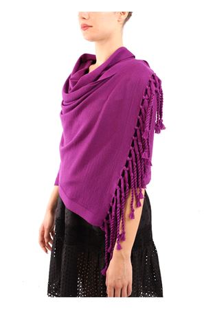 Wool stole with fringes Art Tricot | STOLAFRANGIAVIOLA